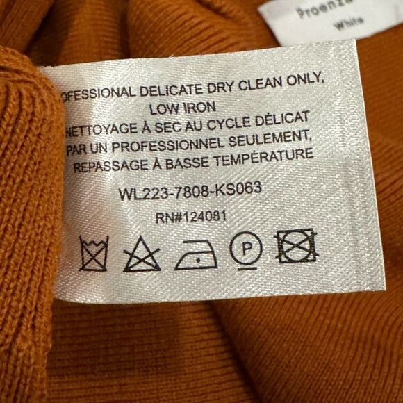 Proenza Schouler Stretch Ribbed Knit‎ Midi Dress silk cotton Twist Back XS - Picture 11 of 11